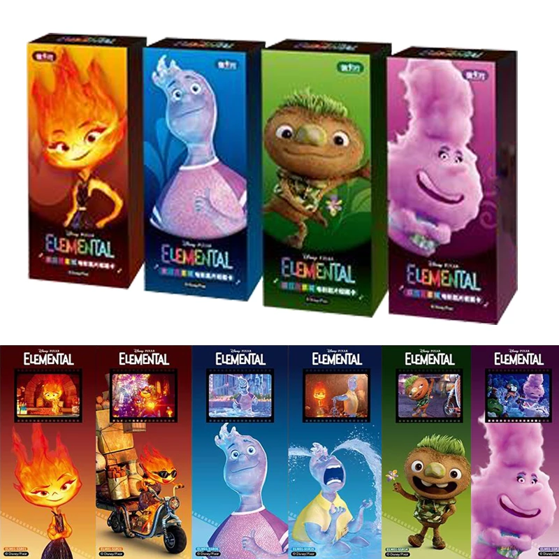 

Elemental Film Cards Disney Series Cartoon Collection Toy Story Frozen Zootopia Character Peripheral Playing Card Board Gift Toy