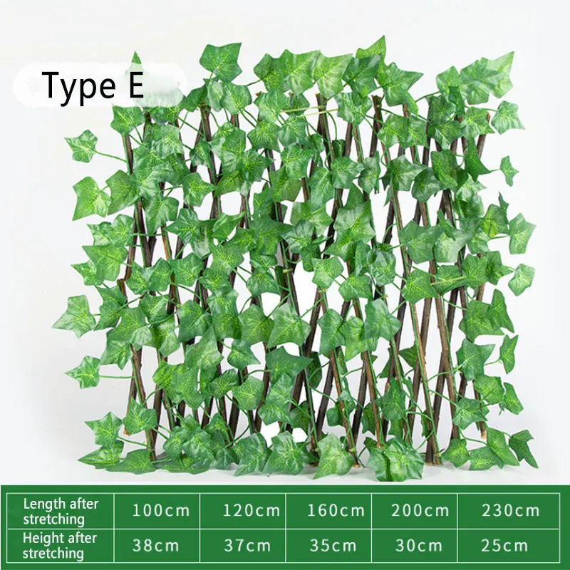 

Искусственный выдвижной садовый забор, деревянная лоза, забор для конфиденциальности, расширяемый искусственный плющ, рама для подъема растений, украшения для сада и дома