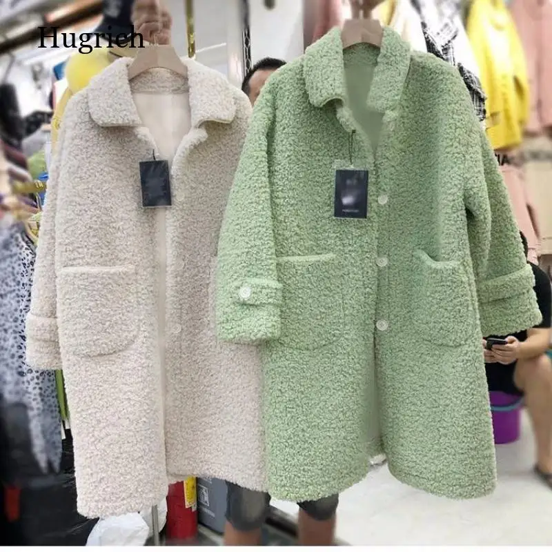 Women's Winter Coat Imitation Lamb Down Jacket Women Coat Fur Coat Winter 2022 Hanbok Woman Made Fur Coat Oversized Fluffy Coat