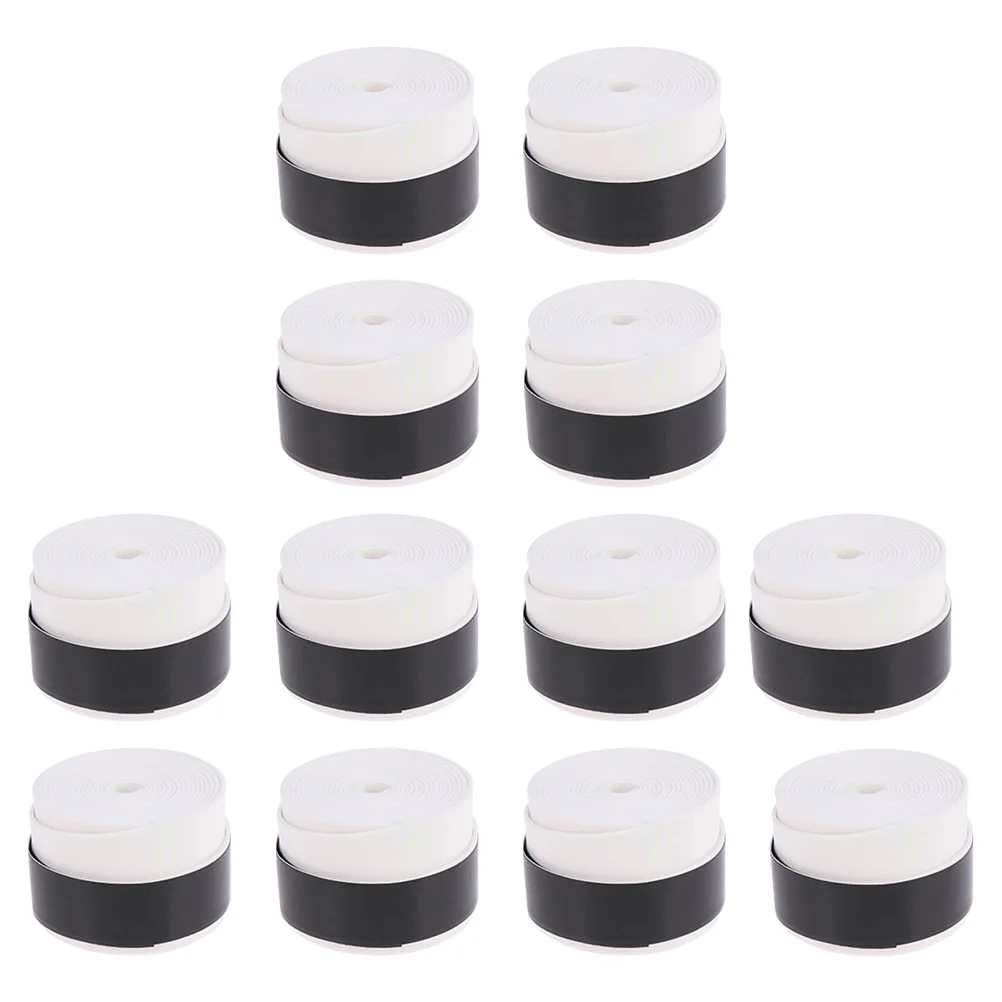 

12 Pcs Sweatband Exercise Accessories Tennis Racquet Tape Squash Tennis Racket Overegrip Dry Scrub Pu Tennis Grips Tape