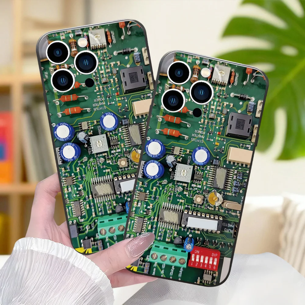 Фото Чехол для телефона с дизайном печатной платы для Samsung Galaxy S26 ULTRA S25 S24 S23 S22 S21 S20 Ultra Plus FE Note 20 10 Plus №1