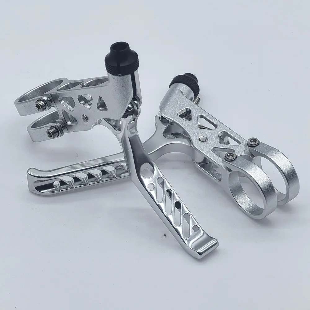 Фото Складная велосипедная полая легкая тормозная ручка с большим углом тормозных рычагов из алюминиевого сплава для аксессуаров для велосипеда Brompton №1