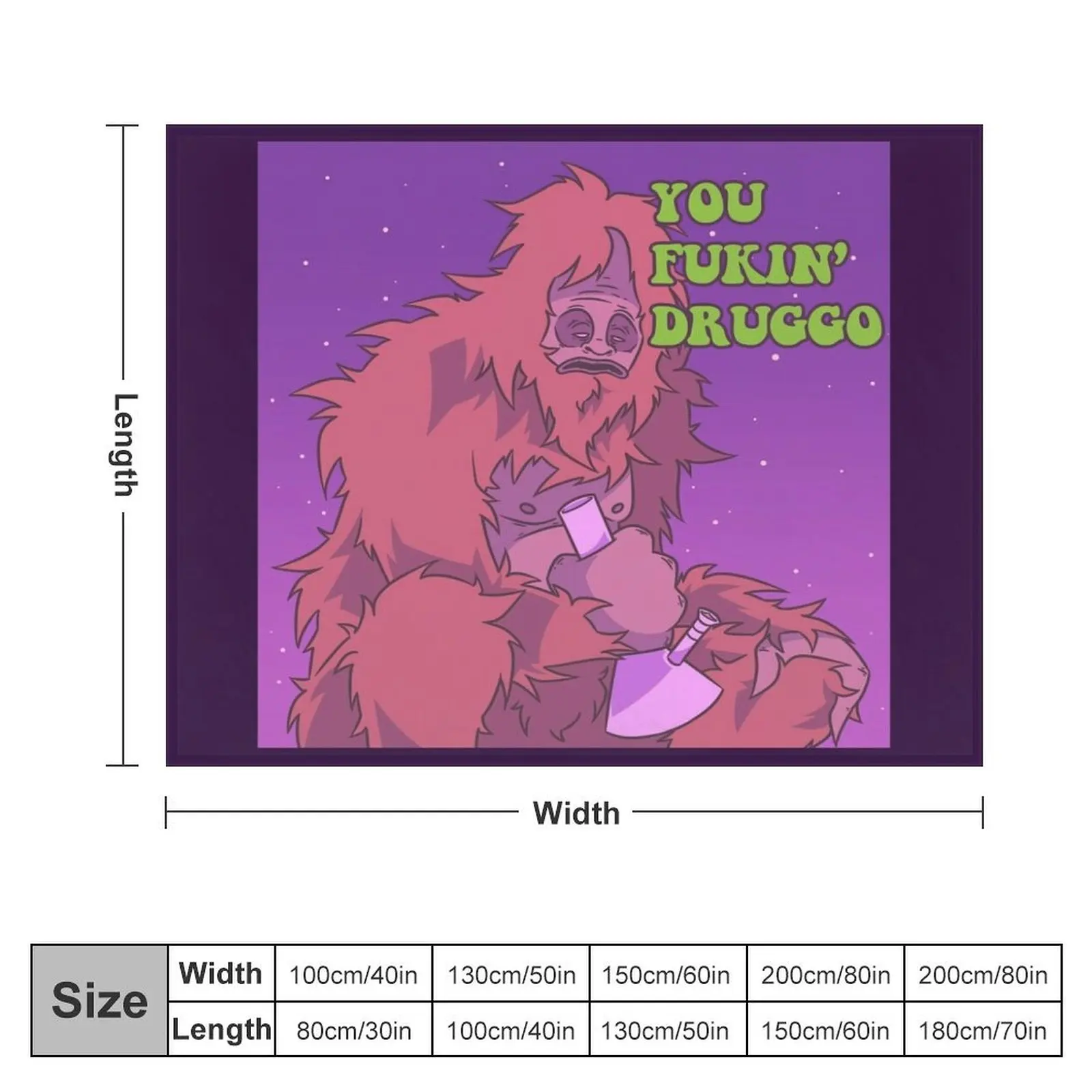 Декоративное одеяло You fukin Druggo красивые большие рождественские подарки одеяла