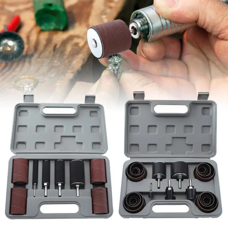 

20pcs/25pcs Sandpaper Set Sanding Belt Grit 80 120 Long Short Drum Sander With Spindle Sander Sleeves Rotary Tools Abrasives