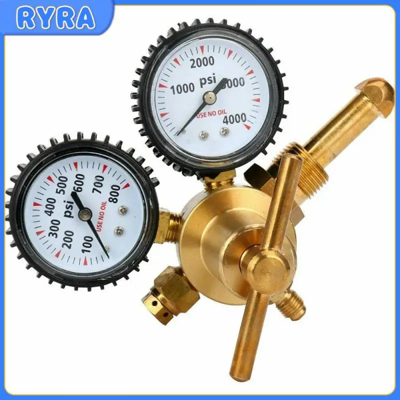 

Brass Nitrogen Regulator Air Conditioner Nitrogen Pressure Gauge Regulator 0-600PSI Refrigerant Automobile Pressure Gauge Tester
