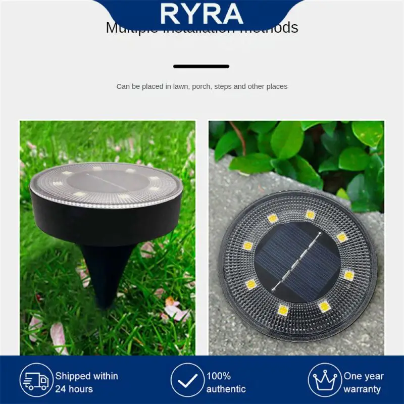 

Light Control Solar Buried Lamp Intelligent Buried Courtyard Lamp Way Garden Lights Under Ground Lamps 8 Smd Spotlight