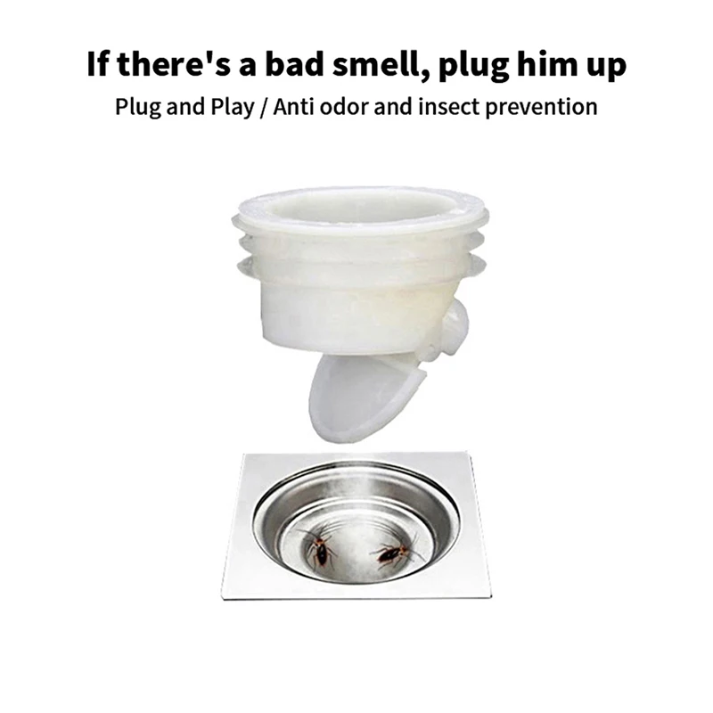 

1PC Toilet Sewer Deodorant Floor Drain Core Shower Bath Insect-proof Seal Anti-odor Drain Cover Plug for Kitchen Bathroom Access