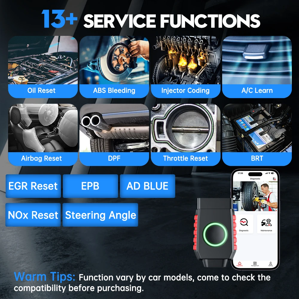 Сканер Vident iSmartDiag510 Obd2 все системы диагностики сброс 13+ двунаправленное
