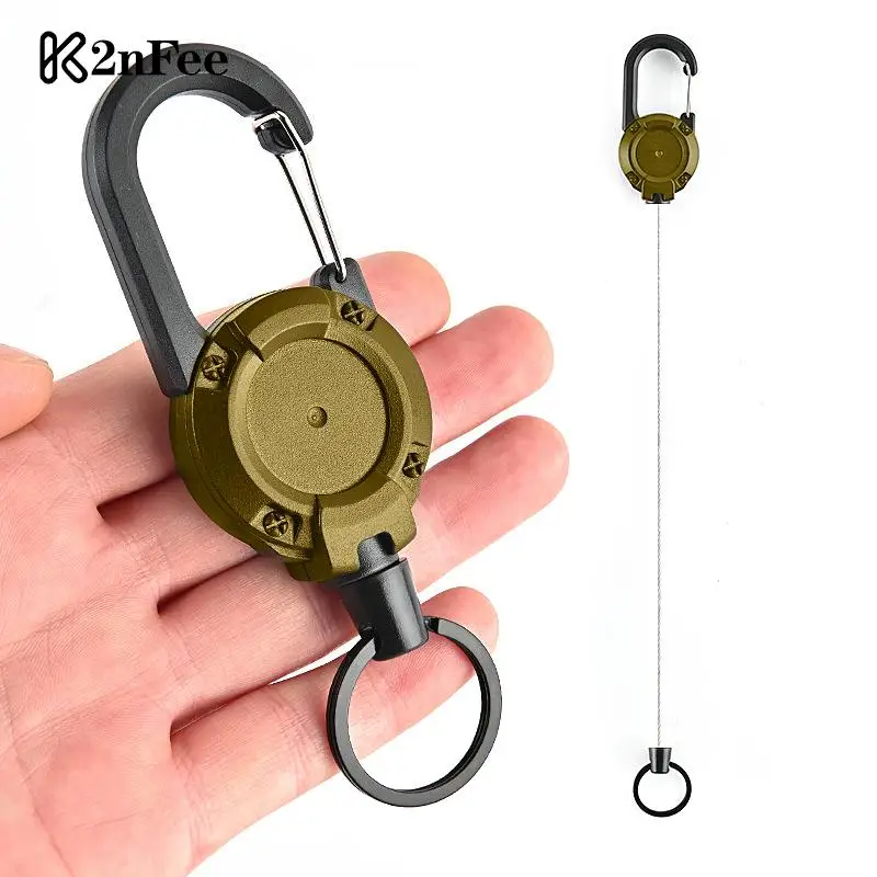 

15Styles Reel ID Lanyard Name Tag Card Badge Holder Retractable Pull Key Ring Chain Reel Extendable Belt Key Ring Clip