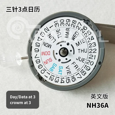 Watch Accessories Japan original new NH35A automatic mechanical movement NH36 movement instead of 4R36/7S36 repair parts