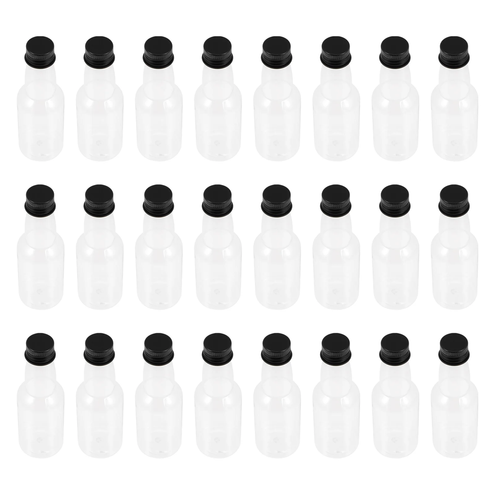 

Bottles Bottle Mini Plastic Beverage Reusable Empty Containers Portable Caps Vinegar Sauce Miniature Sample Round Bulk Drinking