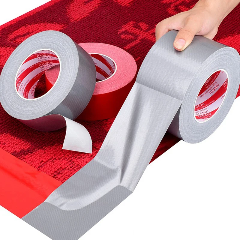 

Super Sticky Cloth Duct Tape Carpet Floor Waterproof Tapes High Viscosity Silvery Grey Adhesive Tape DIY Home Decoration 10meter