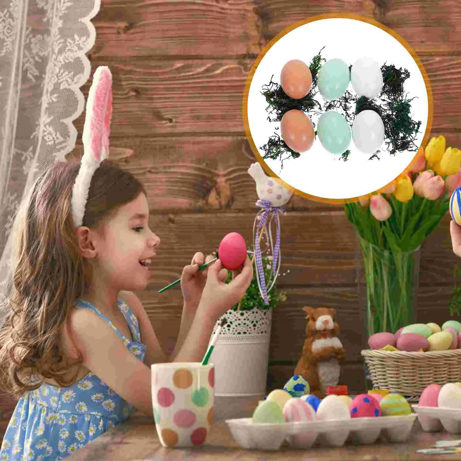 

Искусственные настольные деревянные яйца, необработанные предметы рукоделия