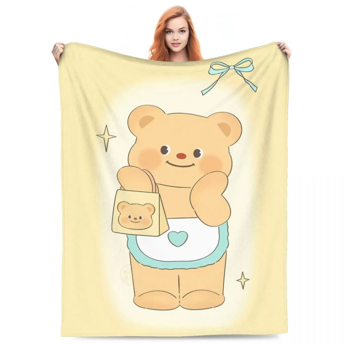 Одеяло для сумки ButterBear качественное супермягкое одеяло весеннее путешествий в