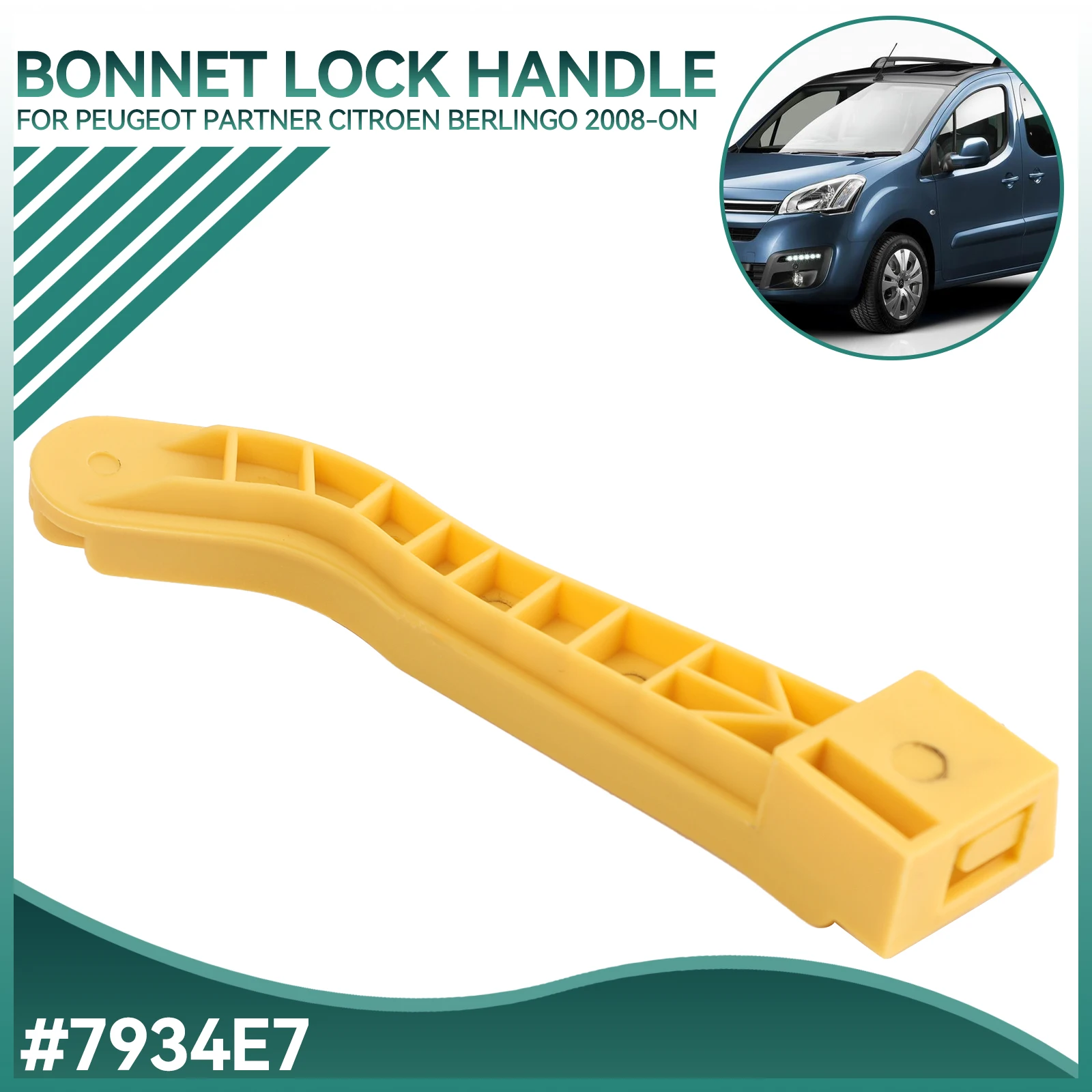 

Автомобильный замок капота, ремонтная ручка для Citroen Berlingo Peugeot Partner 2008-on 7934E7 7934C5, запасные части для автомобилей