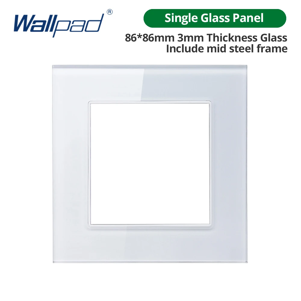 

Wallpad Белая стеклянная панель для выключателя 52x52 мм