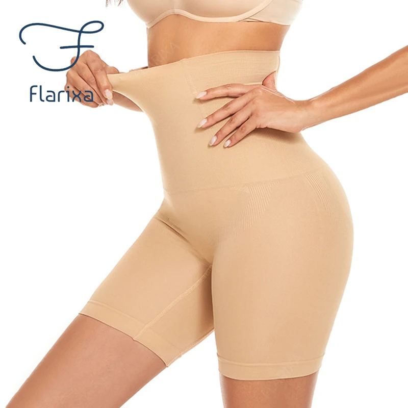 

Flarixa Seamless High Waist Panties Women Tummy Control Body Shaping Pants Plus Size Slimming Panties Boxer Lifts Buttocks