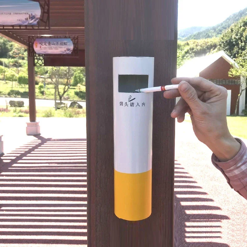 Настенная пепельница из нержавеющей стали Бездымная уличная ветрозащитный