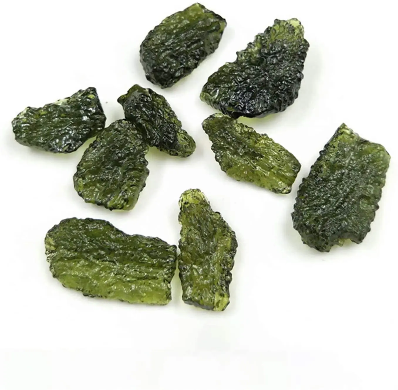 Неправильной формы чешские подвески из метеорита Moldavite Осенний грубый камень