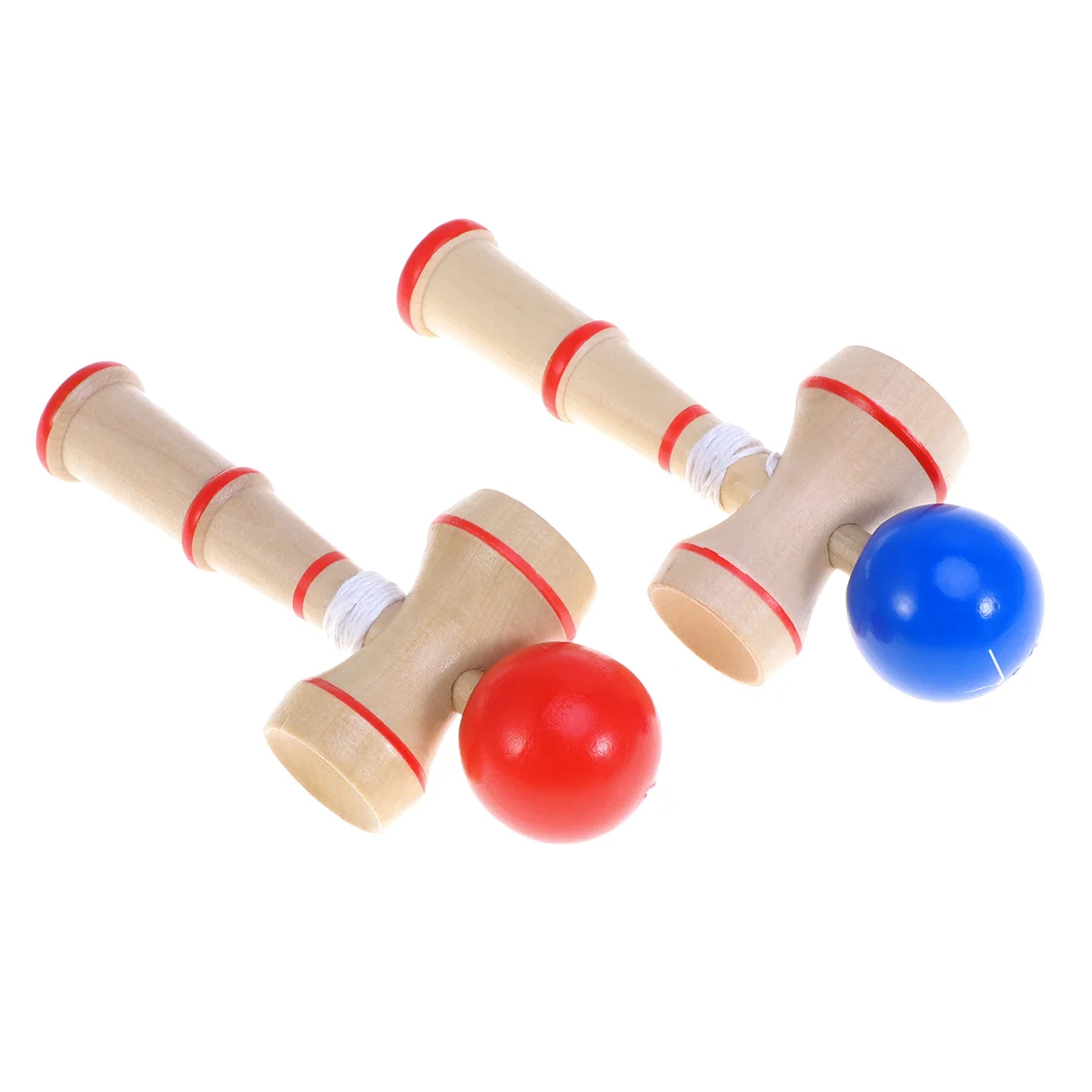 

2pcs Cup and Toys Catch Skill Educational Birthday Wooden Creative Handcrafted Gift for Children
