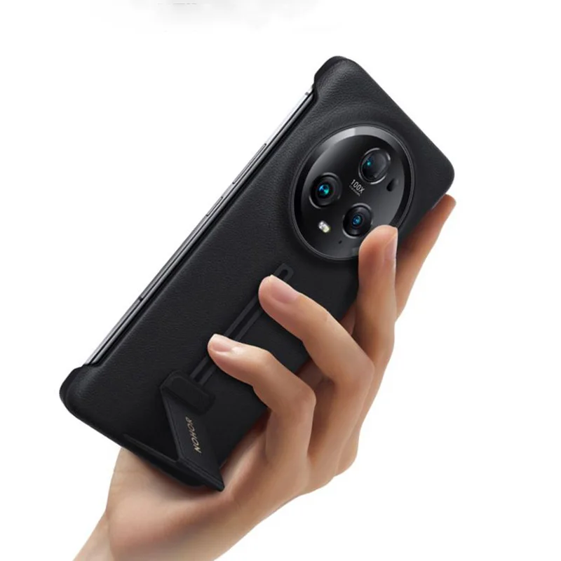 Honor Magic 5 Pro Case With Holder Anti-scratch Leather Case for Honor Magic 5 Pro Shockproof PU Case for Honor Magic5 Pro