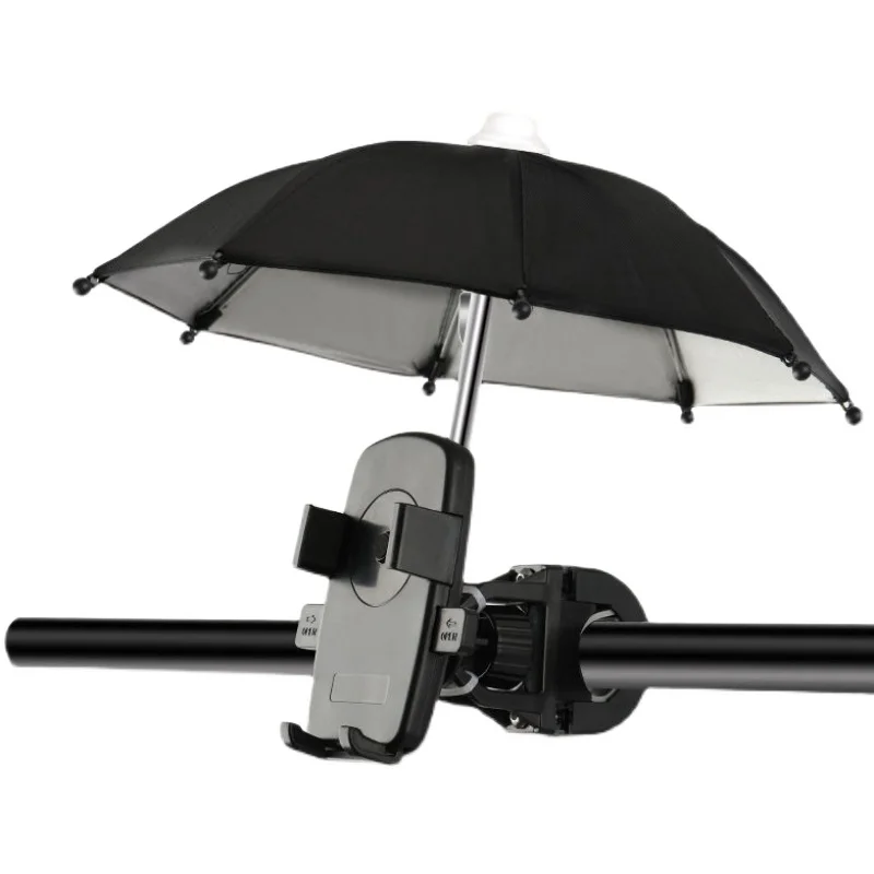 

Mobile Phone Sunshade Rain Mini Umbrella Electric Scooter Decoration Small Umbrella for Car Wheelchair Bicycle