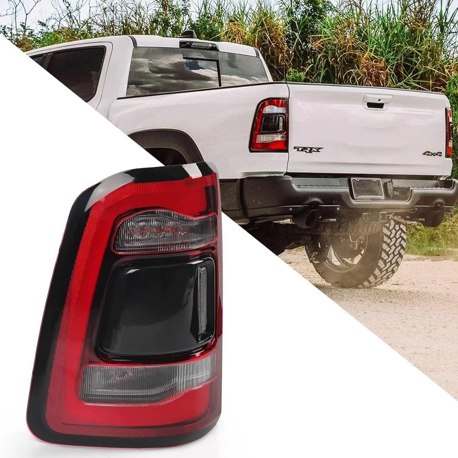 Задний фонарь для Dodge Ram 1500 задний в сборе 2019-2022 черный дым LH CH2800216