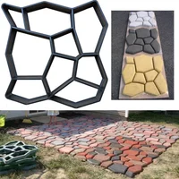 Garden Floor Paving Molds Garden Path Maker Mold Plastic DIY Manually Paving Cement Brick Stone Road Concrete Mould Reusable
