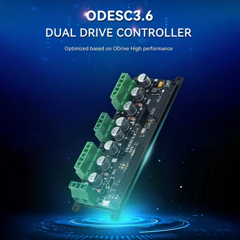 

1 комплект контроллера электродвигателя ODESC3.6, плата управления Foc Bldc на основе контроллера электродвигателя Odrive