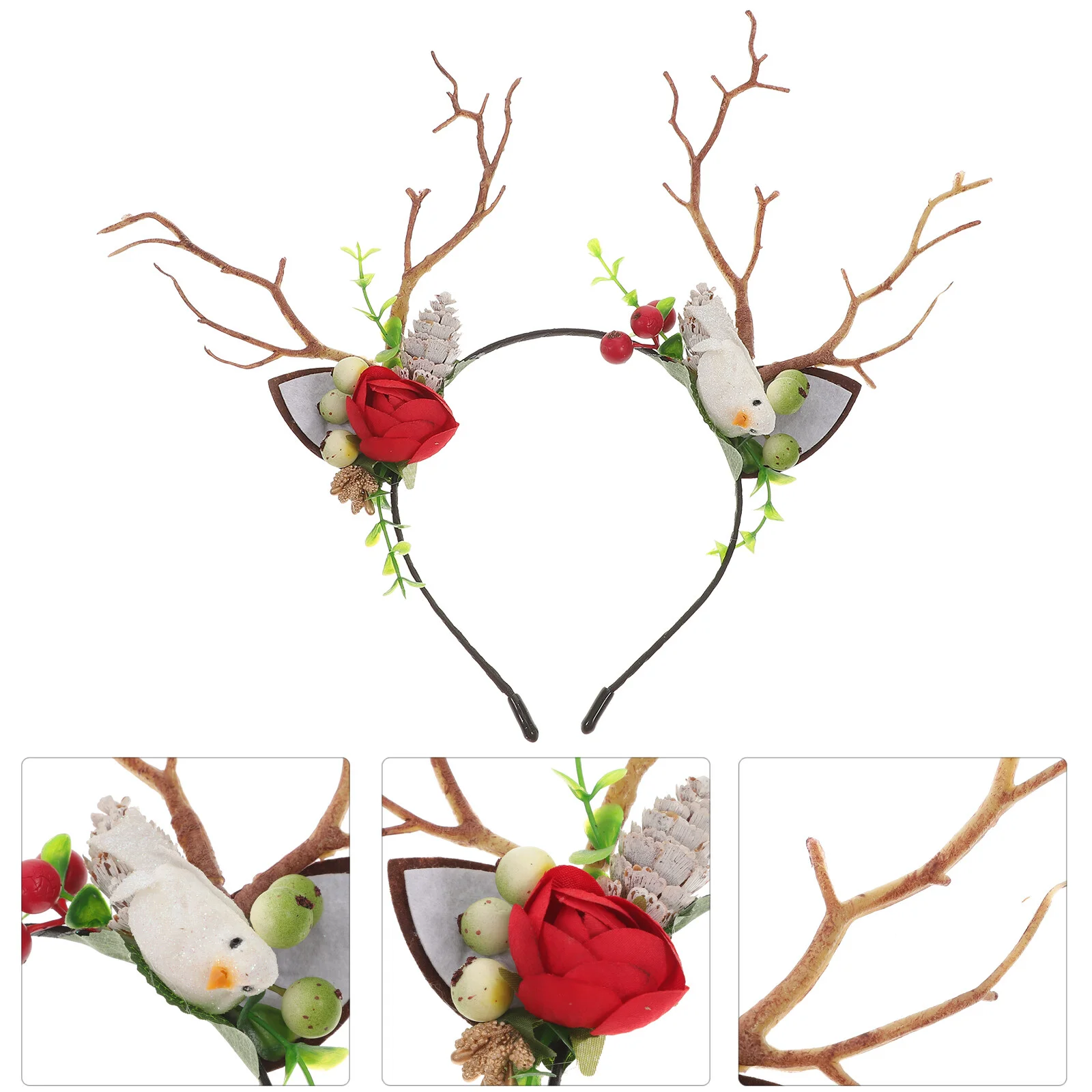 

Hairpin Hairband Decoration Christmas Party Antler Headband Funny Deer Horn Hoop