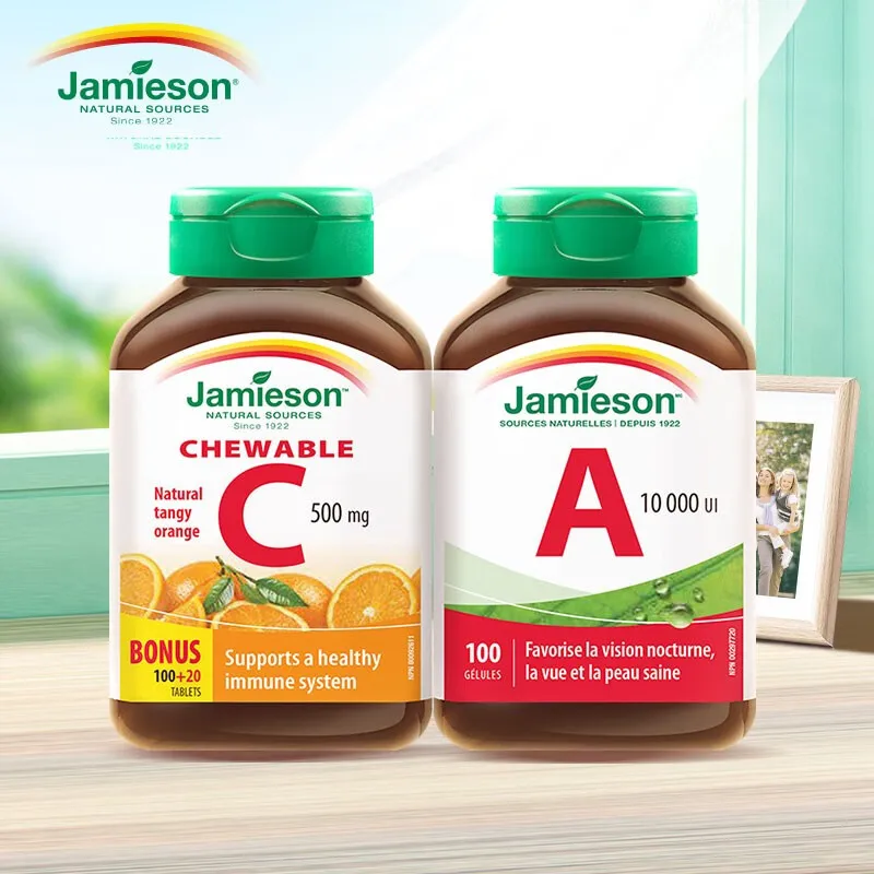 Jamieson vitamin C + vitamin A combination set to improve immunity and strengthen resistance