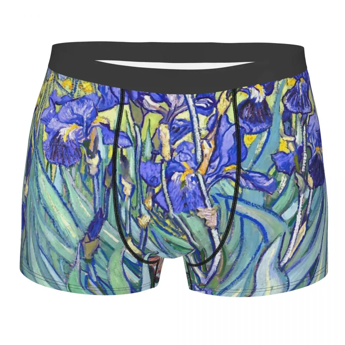 

Men Vincent Van Gogh Irises Boxer Briefs Shorts Panties Breathable Underwear Male Fashion S-XXL Underpants