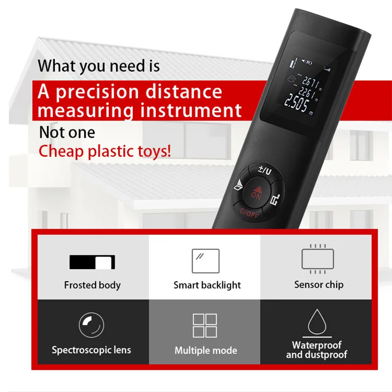 

Laser Distance Meter Rangefinder Professional 40M Portable Laser Trena Measure Tools Digital Rangefinder With Angle Measure