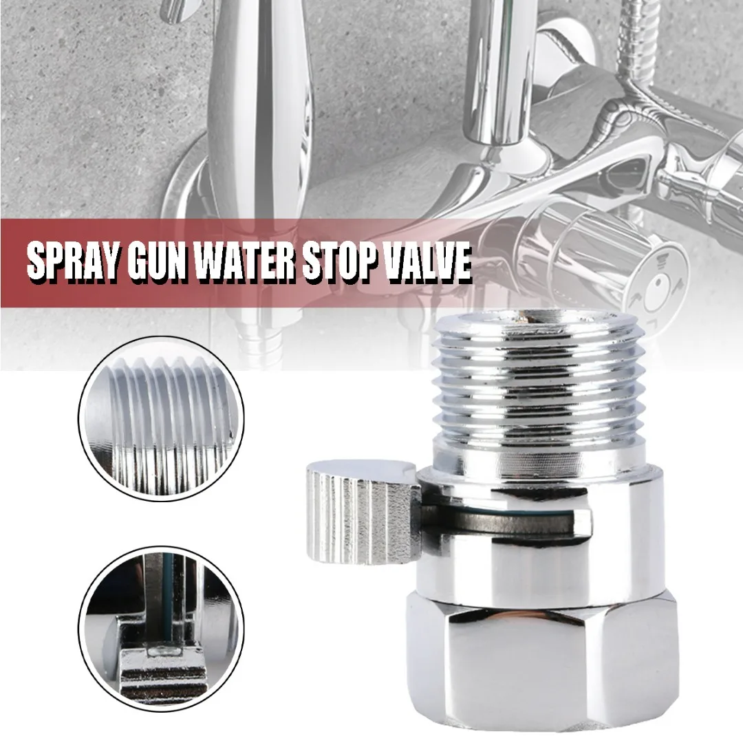 

1pc Brass Shower Head G1/2" Flow Quick Control Valve Bidet Sprayer Shut-OFF Valve Bathroom Hardware Accessories