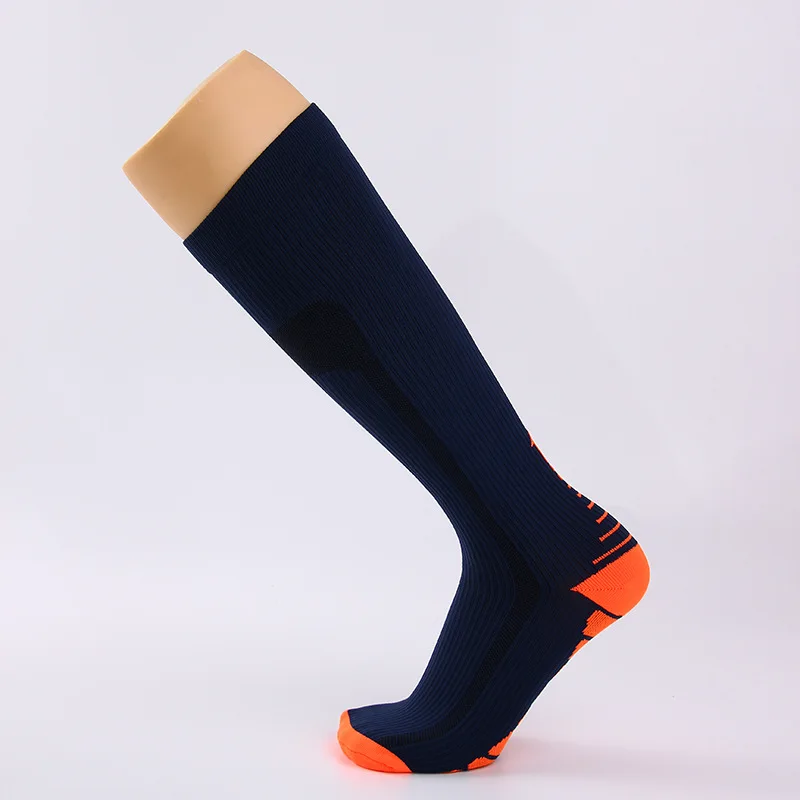 Compression Sports multi-color Gradient Men And Women Long Compression Socks Performance Sock Cycling Hockey Yoga Knee High