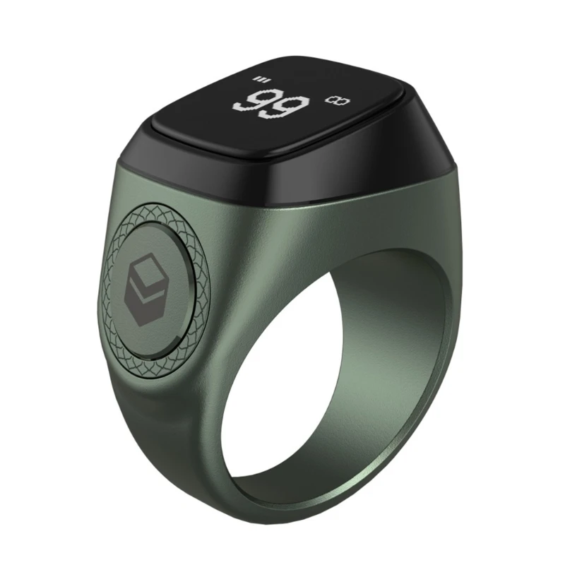 

Zikr 1Lite Smart Counter for Muslims, M02 Pro Wearable Ring Digital Tasbeeh Time-Reminder with Vibration Function