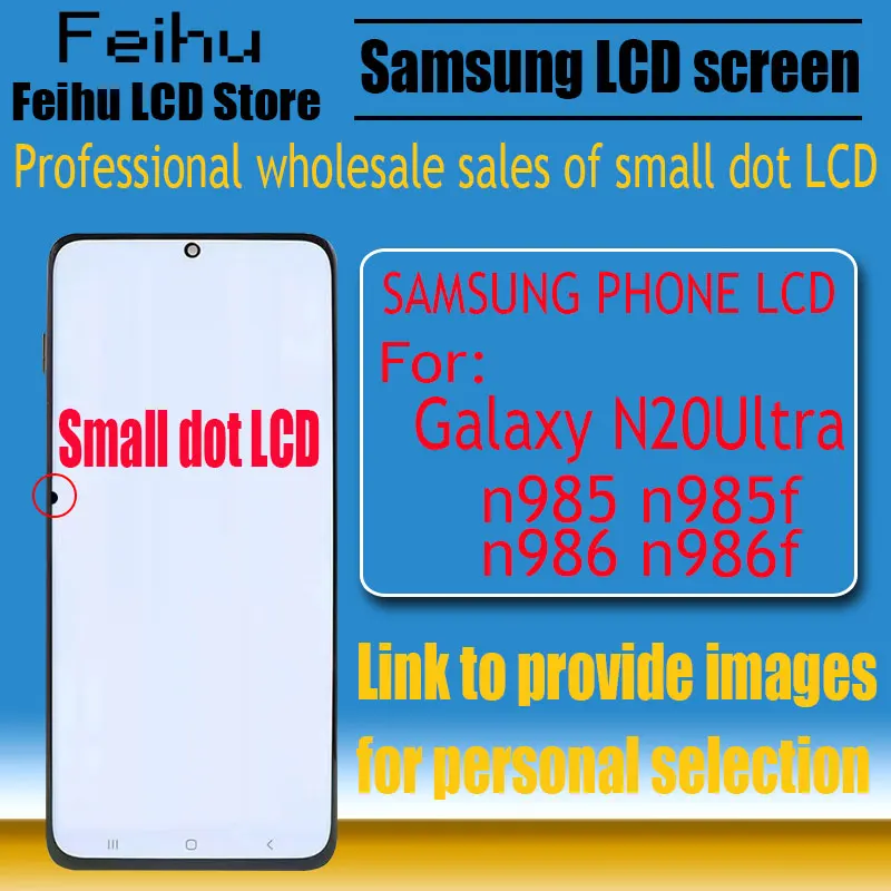 

Suitable for Samsung Galaxy note20ultra mobile phone LCD display screen n20ultra replacement touch screen n985 n985f digitizer