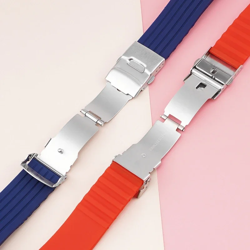 Ремешок спортивный для Apple Watch 44 мм 42 40 38/41 резиновый браслет Iwatch series 6 SE 5 4 7 45