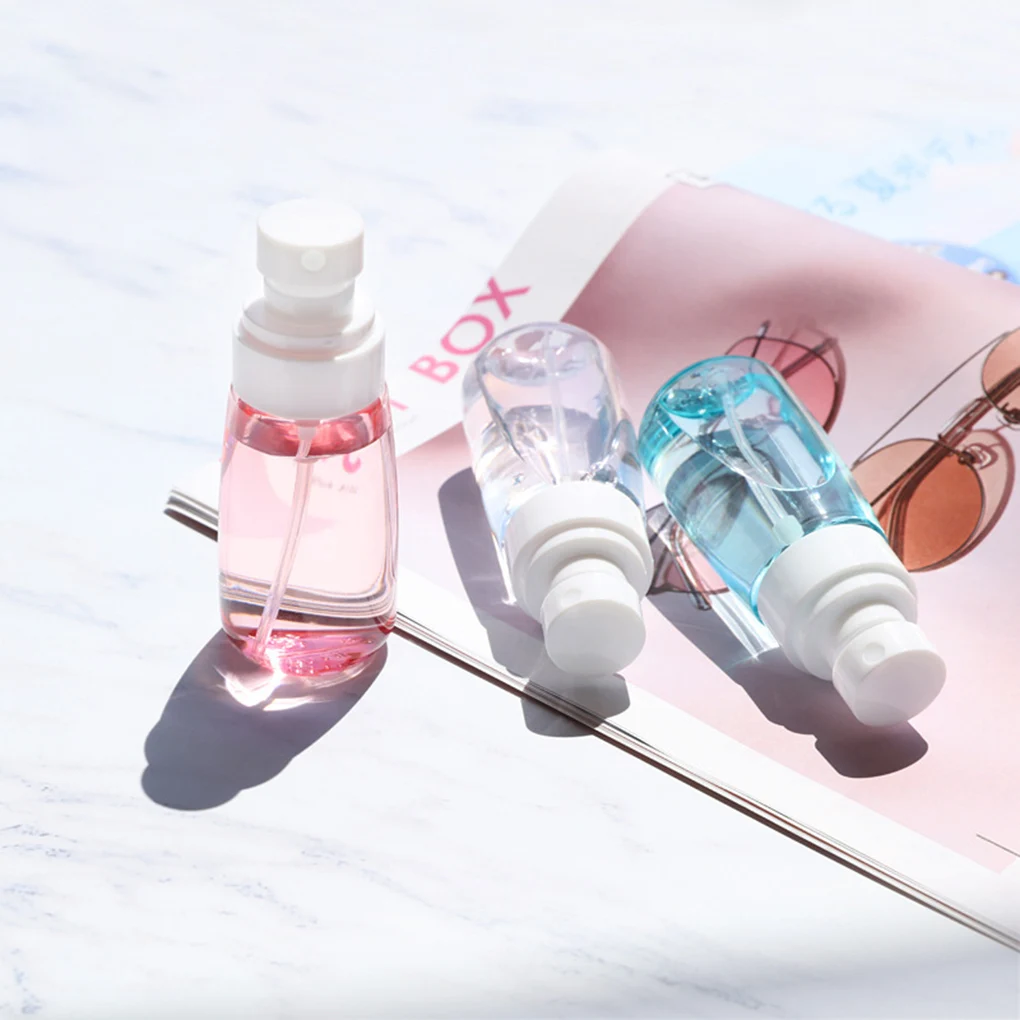 

60 мл пластиковая портативная многоразовая бутылка для духов прозрачная пластиковая пустая бутылочка с распылителем контейнер для аромати...