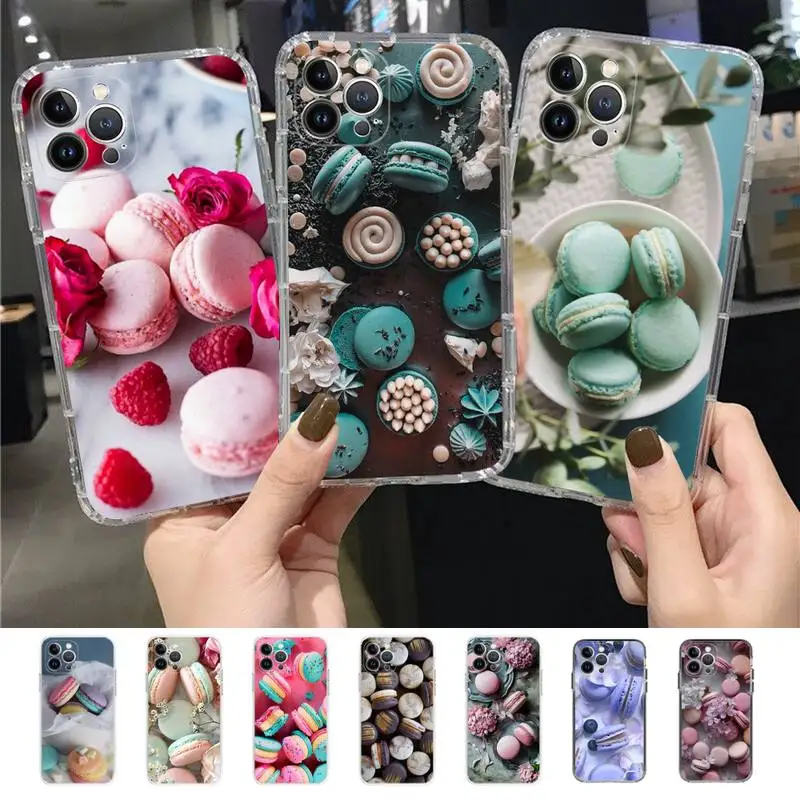 

Dessert ice cream Macaron Food Phone Case for iPhone 11 12 13 mini pro XS MAX 8 7 6 6S Plus X 5S SE 2020 XR case