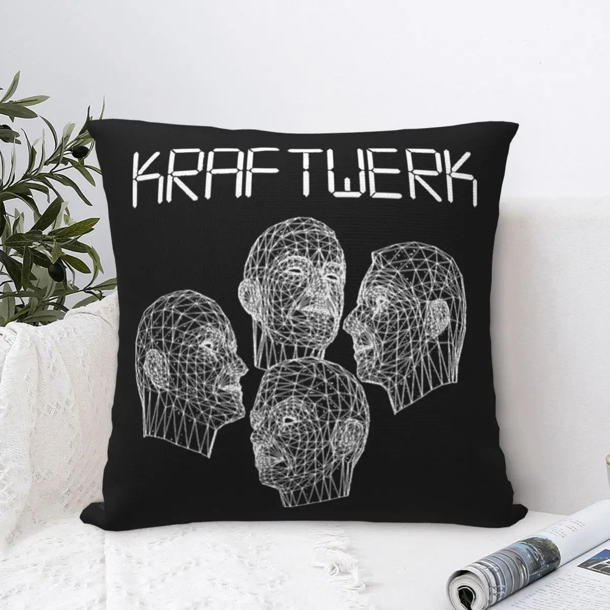 

Kraftwerk Vintage 1978 Electro Pop Krautrock Devo Neu Pillow Cases Cushion Covers Fashion Decorative Pillowcase for Home 45x45cm
