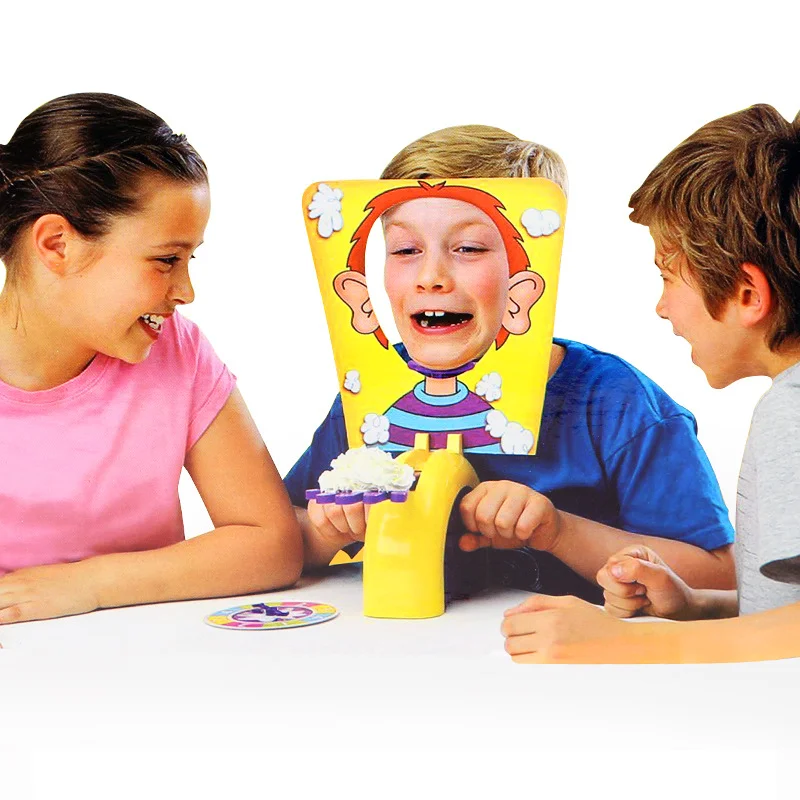 

Pie Face Showdown Game Double Pie Face Showdown Board Games Interesting Cake Cream Pie In The Face Family Game for Children