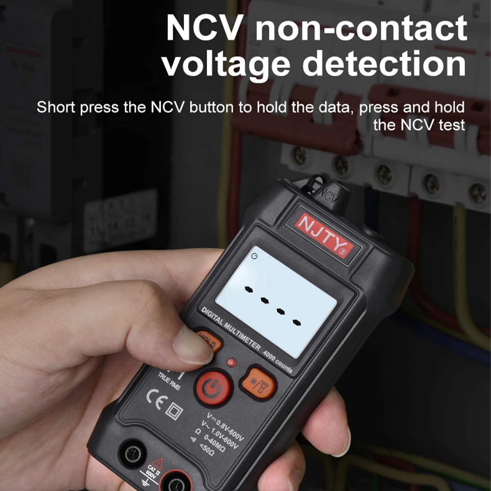 

Smart Digital Multimeter True RMS 4000 Counts Mini Automotive Tester With Backlight Auto-Ranging AC DC Voltage Meter