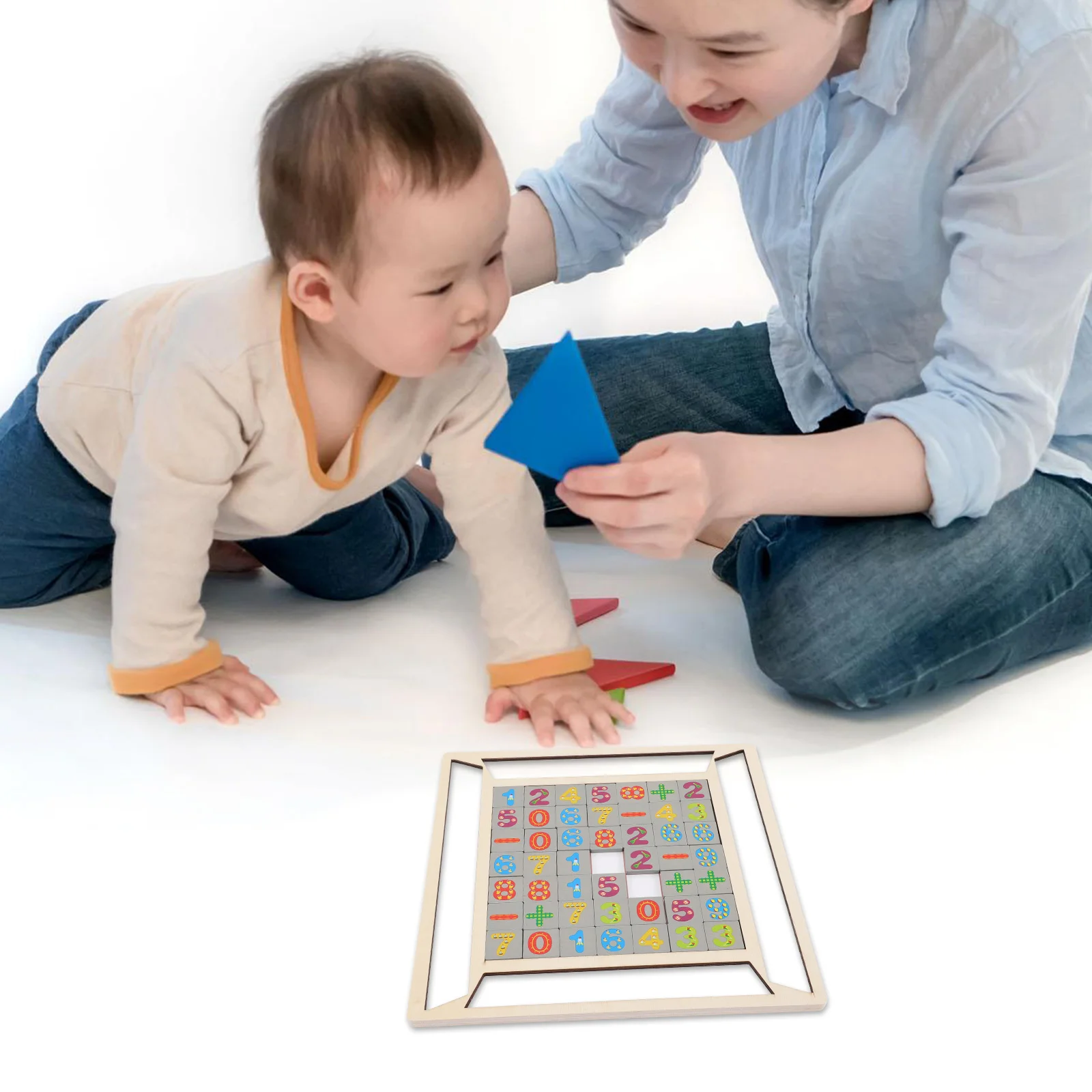 

1 Set Wooden Number Matching Board Wood Number Puzzles Board for Toddler