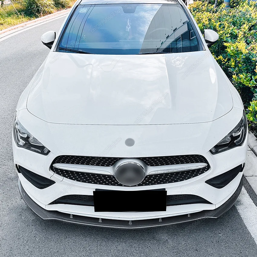 Фото Автомобильный передний бампер для Mercedes Benz CLA Class C118 W118 X118 CLA180 200 220 250 CLA35 CLA45 AMG 2019-2023 Сплиттер-диффузор №3