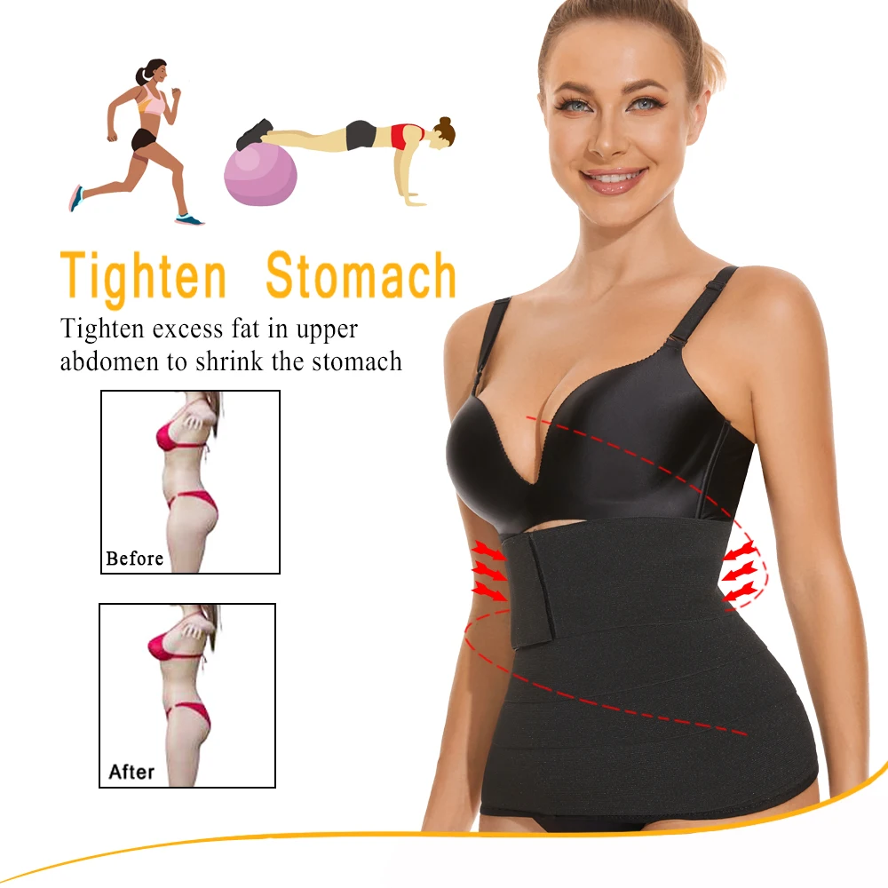 SEXYWG Women Waist Trainer Wrap Waist Trainer Everyday Wear Belly Shapewear Belt Slimming Belt Postpartum Belly Wrap