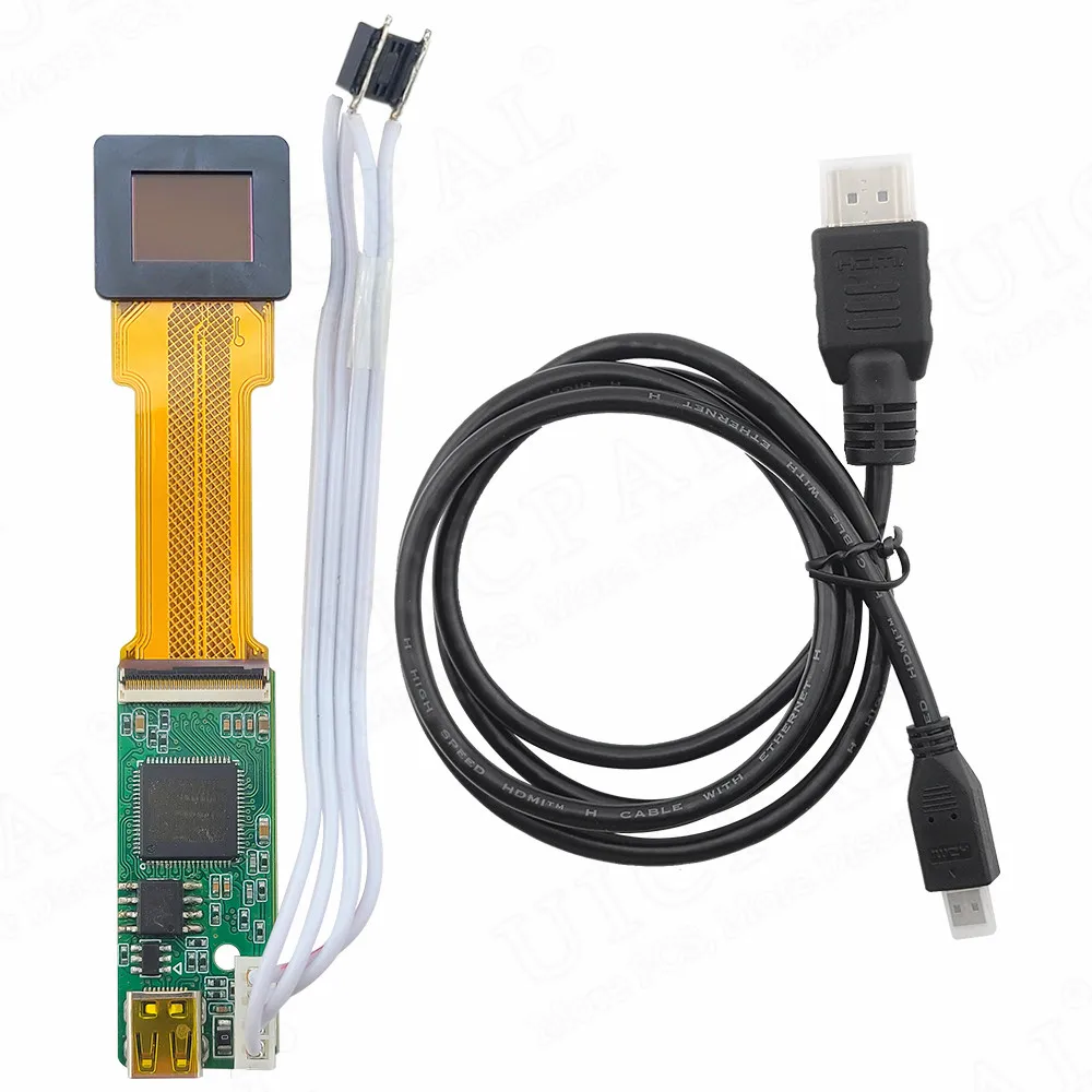 3 5-дюймовый OLED-дисплей модуль видоискателя для умных очков шлемов 3D AR 0 5*1280 Micro HDMI AV