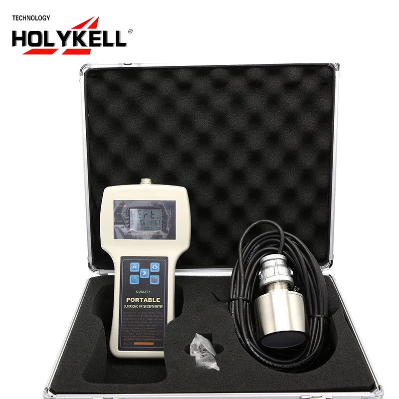 Фото Holykell Well Borehole Портативный ультразвуковой датчик Echo Sounder Измеритель глубины уровня воды №3