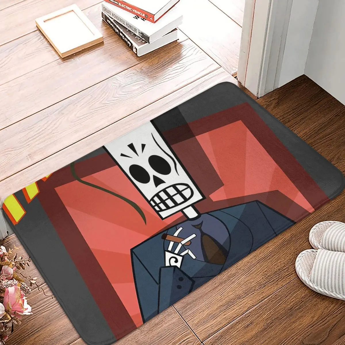 

Grim Fandango Game Bedroom Mat Smoke Doormat Living Room Carpet Entrance Door Rug Home Decor