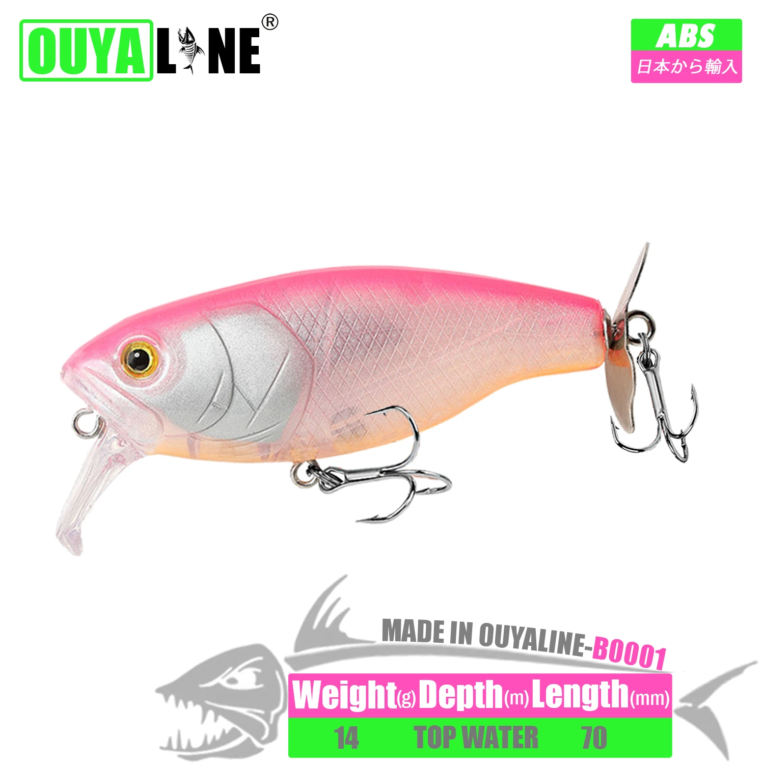 

Whopper Plopper Fishing Lure Iscas Artificiais Weights 14g 7cm Floating Pesca Wobblers Peche A La Carpe Fish Leurre Accessories